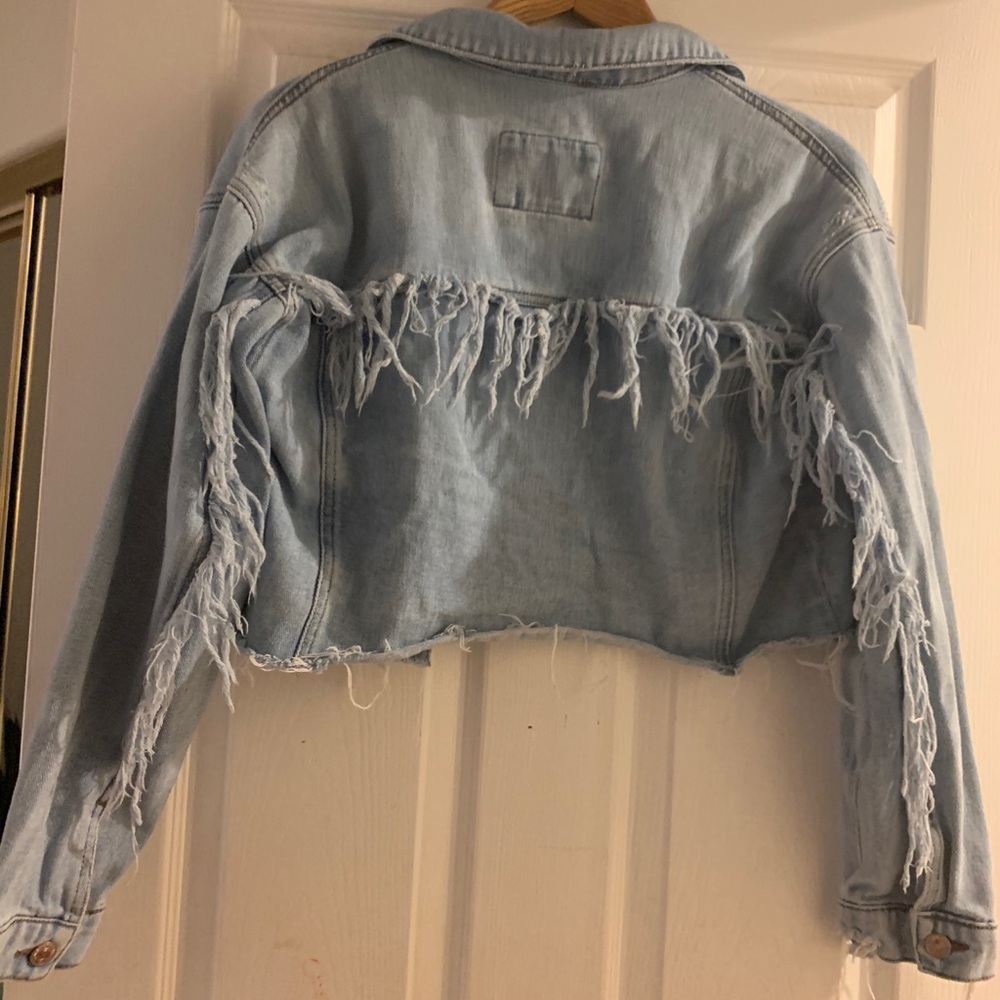 Distressed Jean Jacket - Picture 3 of 4